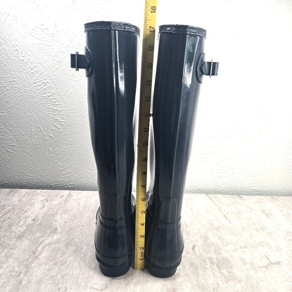 Hunter Knee High Rainboot Womens Size 9 Blue Outdoor Rubber Snow Rain Booties - Picture 4 of 13